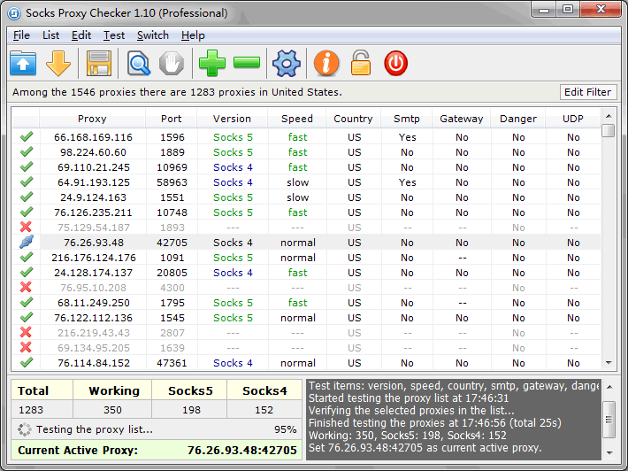 Socks Proxy Checker 1.20 full